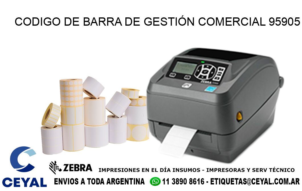 CODIGO DE BARRA DE GESTIÓN COMERCIAL 95905