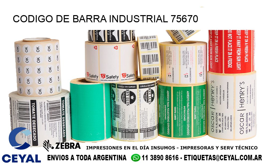 CODIGO DE BARRA INDUSTRIAL 75670