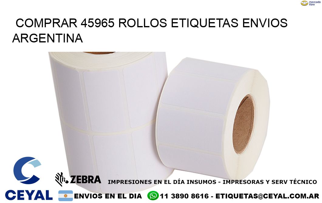 COMPRAR 45965 ROLLOS ETIQUETAS ENVIOS ARGENTINA