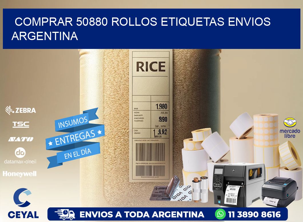 COMPRAR 50880 ROLLOS ETIQUETAS ENVIOS ARGENTINA