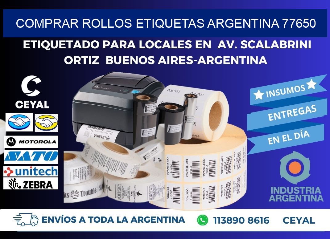 COMPRAR ROLLOS ETIQUETAS ARGENTINA 77650