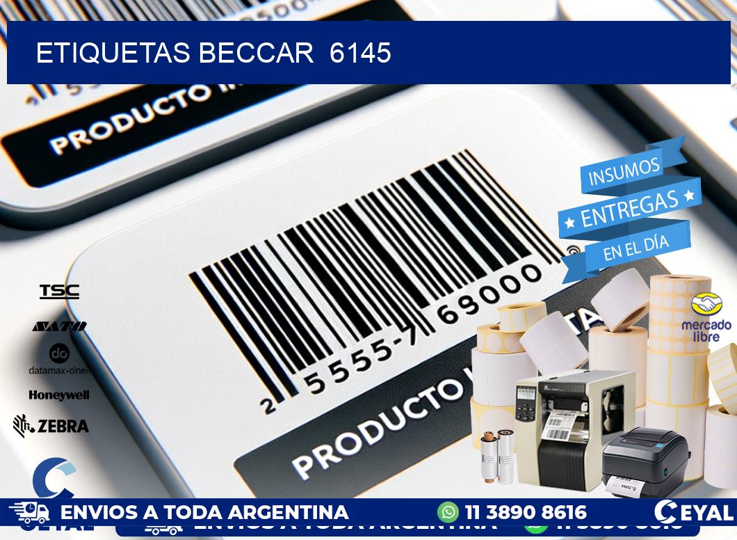 ETIQUETAS BECCAR  6145