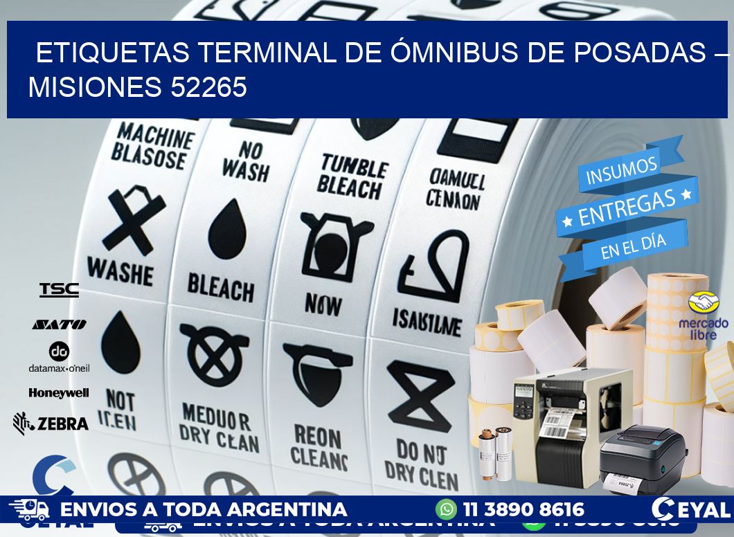 ETIQUETAS TERMINAL DE ÓMNIBUS DE POSADAS – MISIONES 52265