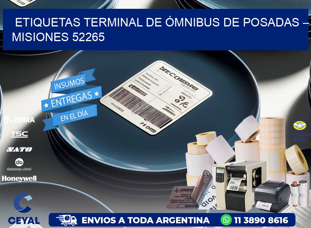 ETIQUETAS TERMINAL DE ÓMNIBUS DE POSADAS – MISIONES 52265