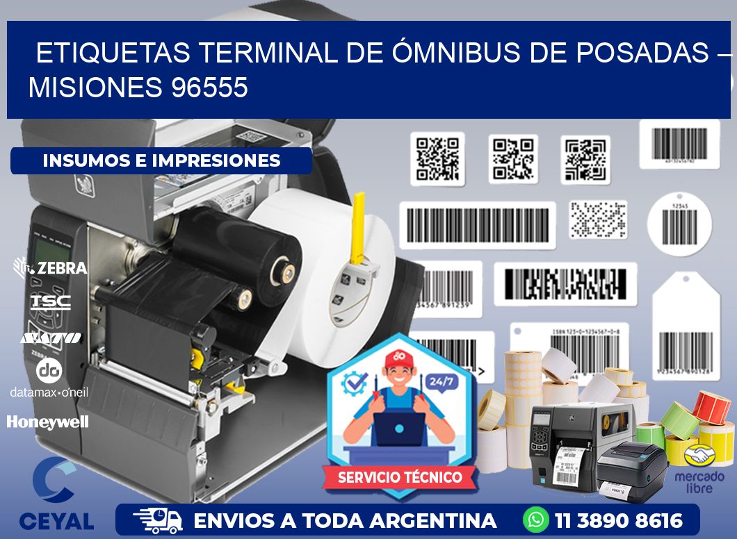 ETIQUETAS TERMINAL DE ÓMNIBUS DE POSADAS – MISIONES 96555