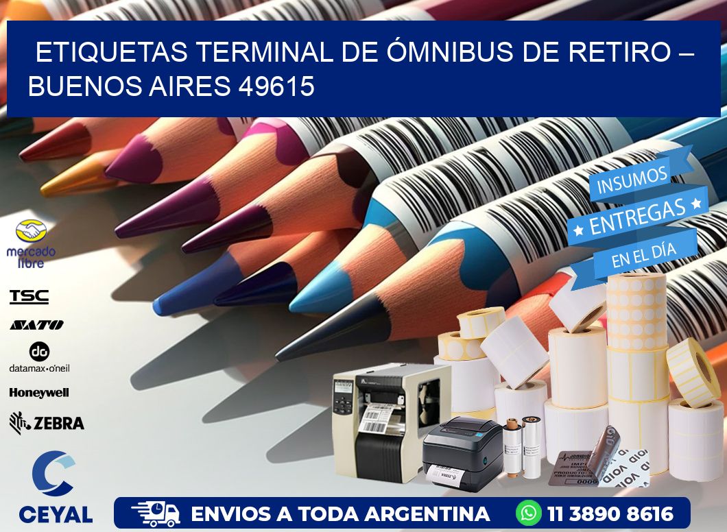 ETIQUETAS TERMINAL DE ÓMNIBUS DE RETIRO – BUENOS AIRES 49615