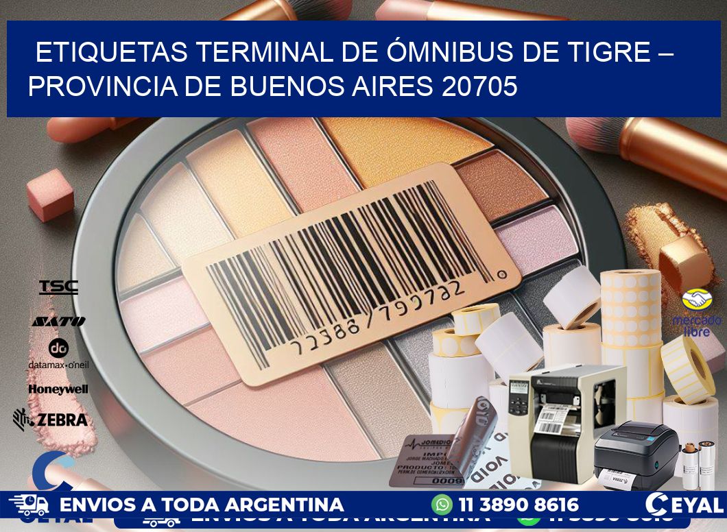 ETIQUETAS TERMINAL DE ÓMNIBUS DE TIGRE – PROVINCIA DE BUENOS AIRES 20705