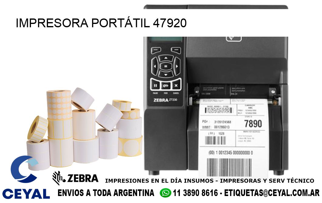 IMPRESORA PORTÁTIL 47920