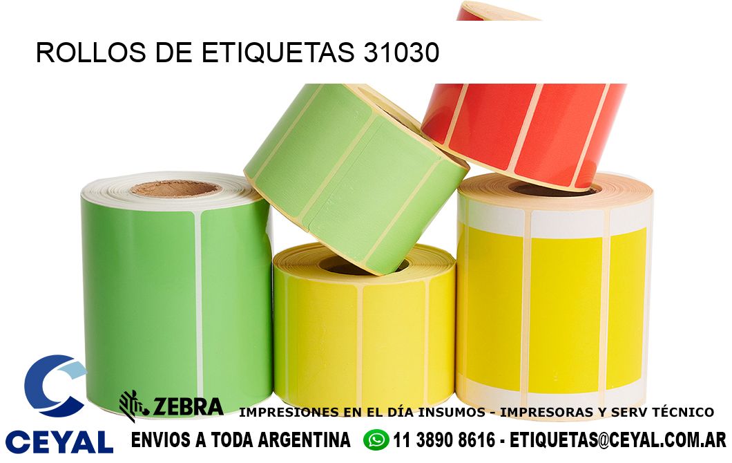 ROLLOS DE ETIQUETAS 31030