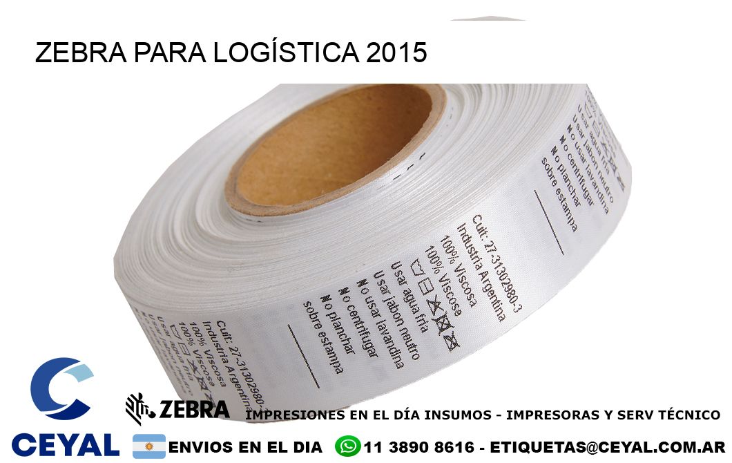 ZEBRA PARA LOGÍSTICA 2015