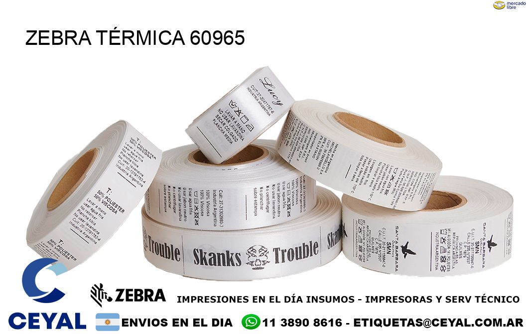 ZEBRA TÉRMICA 60965