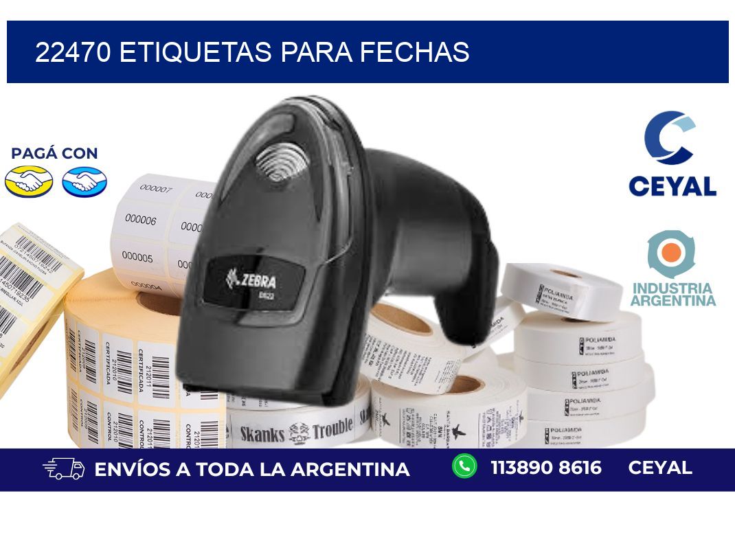 22470 ETIQUETAS PARA FECHAS
