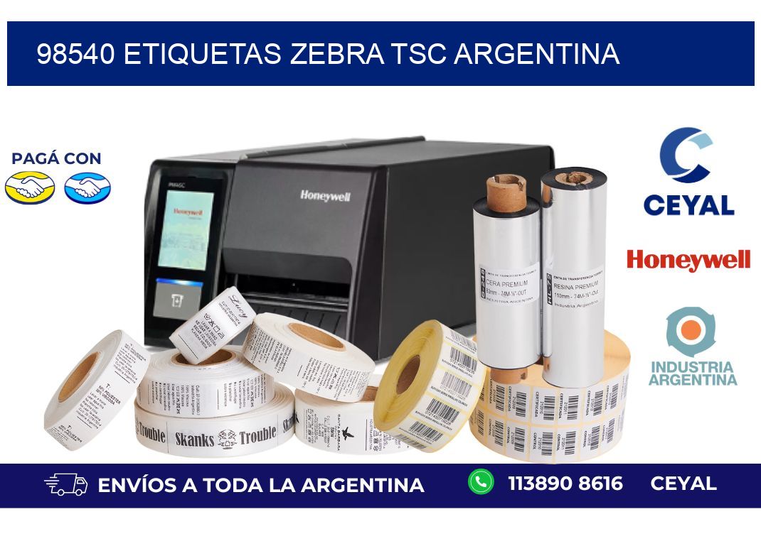 98540 etiquetas zebra tsc argentina
